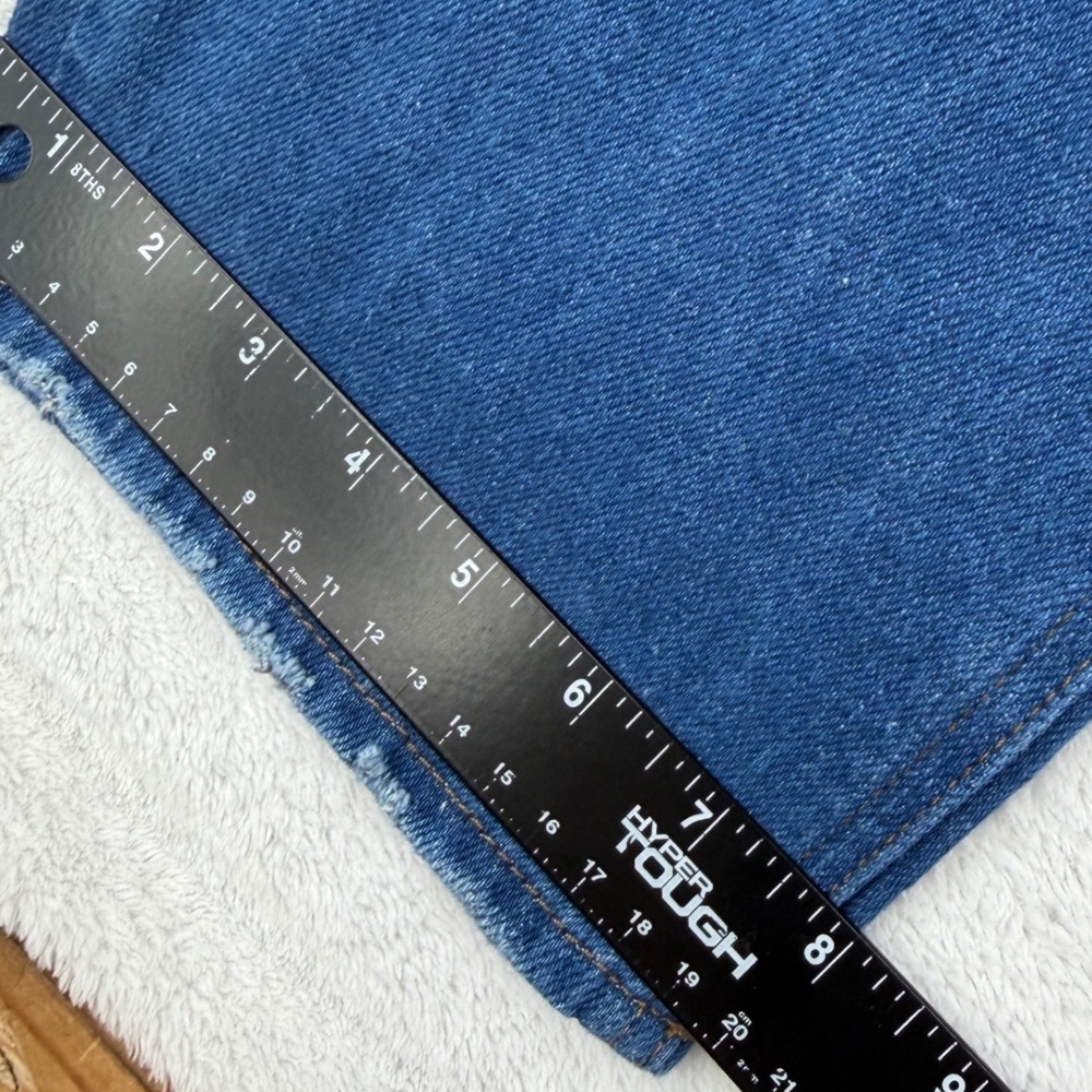 Wrangler Regular Straight Jeans Mens 34x32 Blue Denim Classic Casual Rodeo - Picture 9 of 11